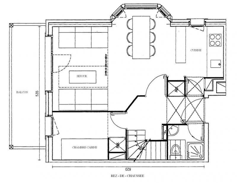 Location au ski Appartement duplex 3 pièces 7 personnes (GL263) - Résidence Athamante - Valmorel - Plan