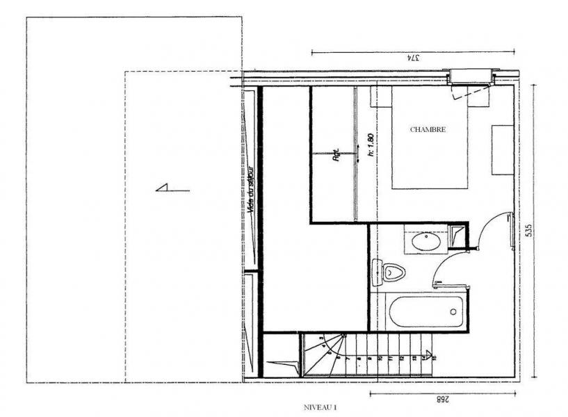 Rent in ski resort 3 room duplex apartment 7 people (GL263) - Résidence Athamante - Valmorel - Plan