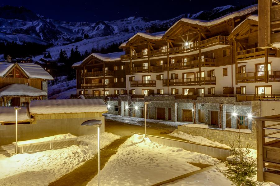 Ski verhuur Résidence Boutique La Grange Aux Fées - Valmorel - Buiten winter