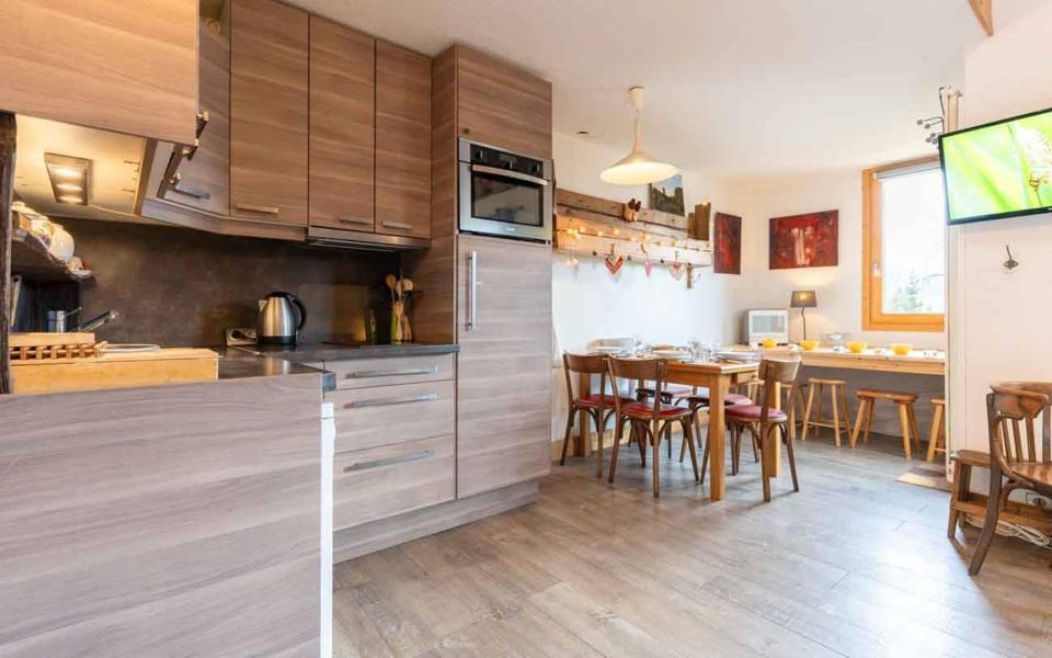 Skiverleih 3-Zimmer-Appartment für 6 Personen (G473) - Résidence Cheval Blanc - Valmorel - Wohnzimmer