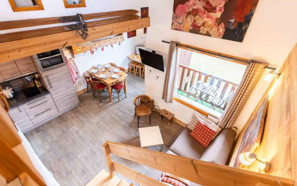 Ski verhuur Appartement 2 kamers 6 personen (G473) - Résidence Cheval Blanc - Valmorel - Woonkamer