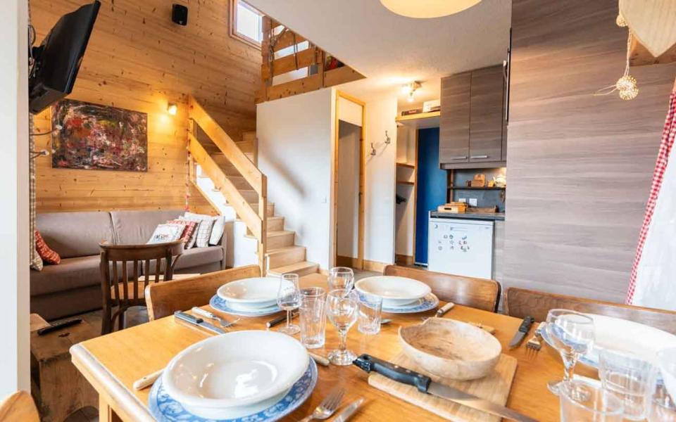 Ski verhuur Appartement 2 kamers 6 personen (G473) - Résidence Cheval Blanc - Valmorel - Woonkamer