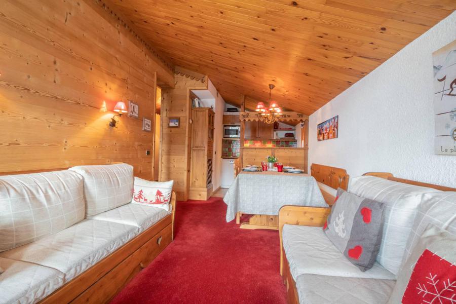 Ski verhuur Appartement 3 kamers 4 personen (G446) - Résidence Cheval Noir  - Valmorel - Woonkamer