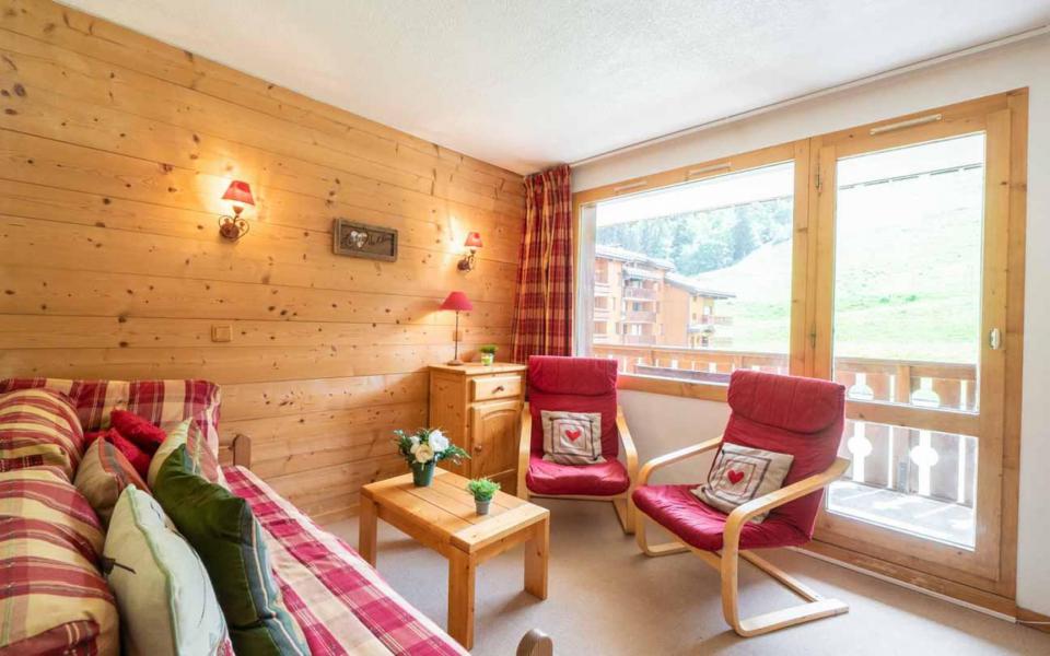 Skiverleih 2-Zimmer-Appartment für 5 Personen (G004) - Résidence Côté Soleil - Valmorel - Wohnzimmer