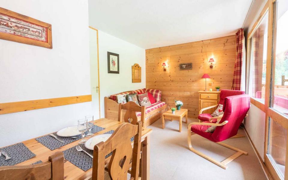 Ski verhuur Appartement 2 kamers 5 personen (G004) - Résidence Côté Soleil - Valmorel - Woonkamer