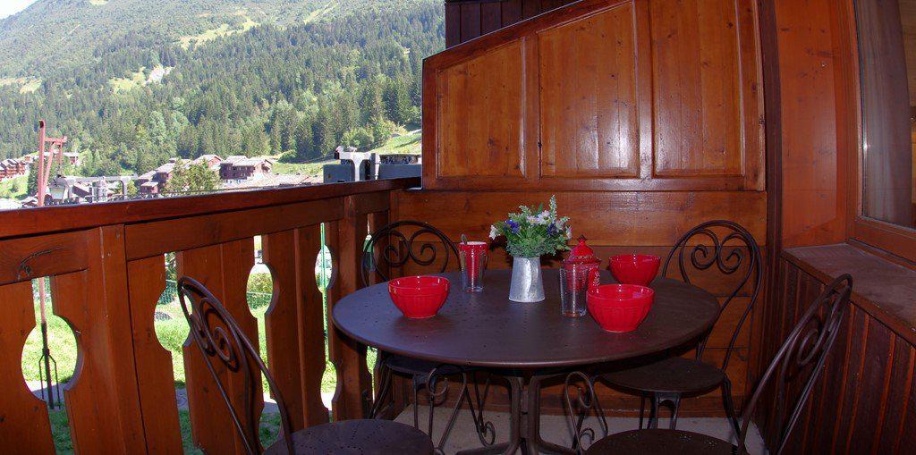 Ski verhuur Studio 4 personen (GL340) - Résidence Côté Soleil - Valmorel - Balkon