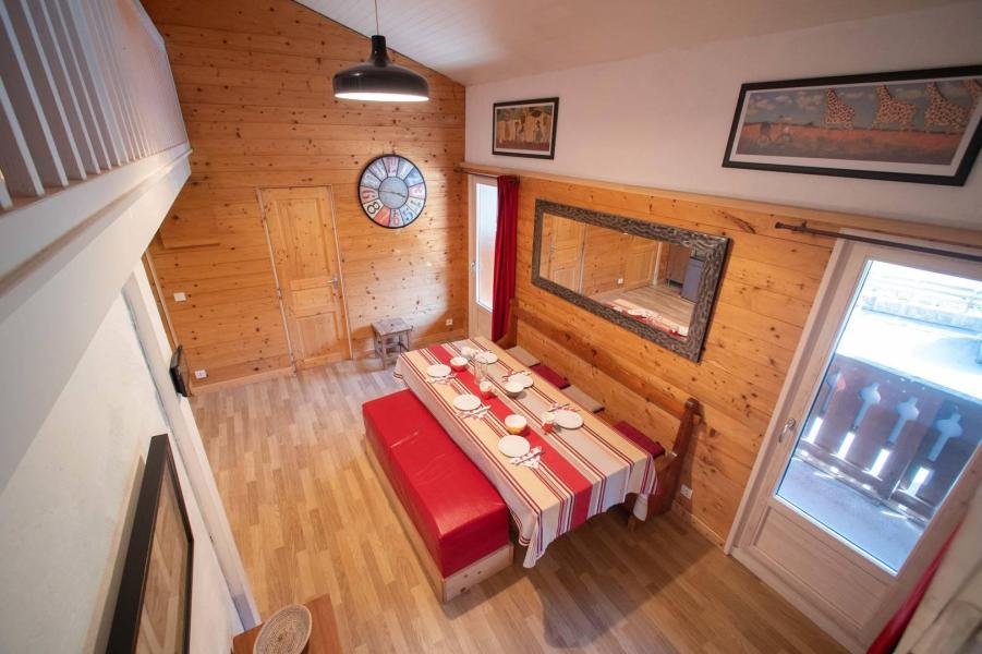 Skiverleih 4 Zimmer Maisonettewohnung für 11 Personen (G304) - Résidence du Bourg-Morel - Valmorel - Wohnzimmer