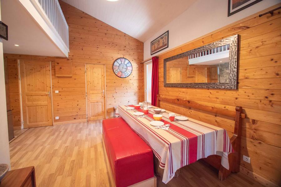 Skiverleih 4 Zimmer Maisonettewohnung für 11 Personen (G304) - Résidence du Bourg-Morel - Valmorel - Wohnzimmer