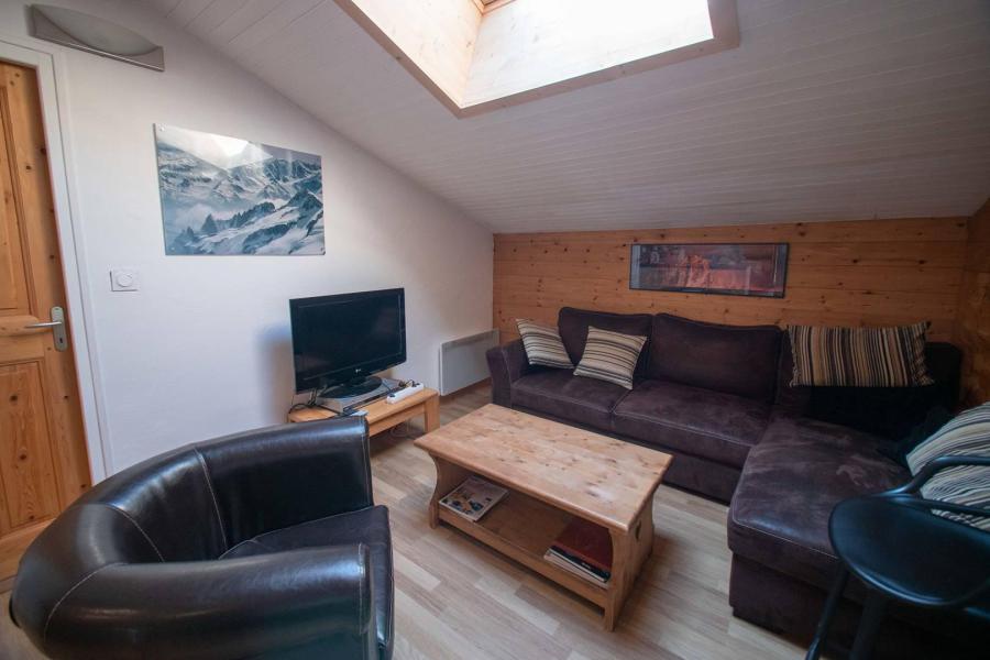 Skiverleih 4 Zimmer Maisonettewohnung für 11 Personen (G304) - Résidence du Bourg-Morel - Valmorel - Wohnzimmer