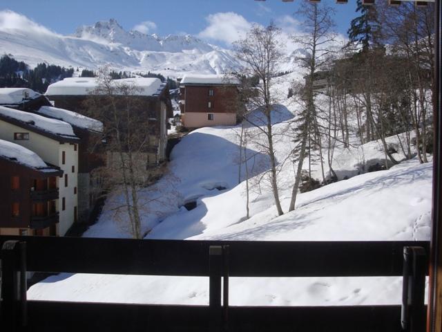 Skiverleih Studio für 2 Personen (051) - Résidence la Camarine - Valmorel - Terrasse