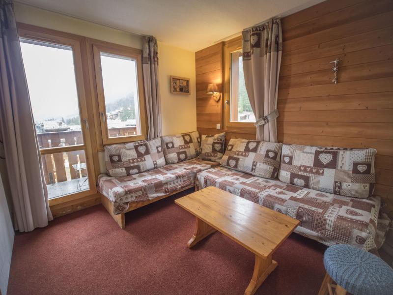 Rent in ski resort 3 room mezzanine apartment 6 people (021) - Résidence la Lauzière Dessus - Valmorel - Living room