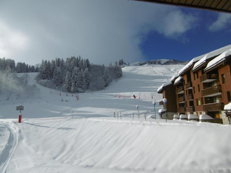 Skiverleih 2-Zimmer-Appartment für 4 Personen (015) - Résidence la Roche Combe - Valmorel - Balkon