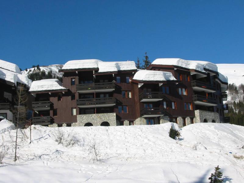 Аренда на лыжном курорте Апартаменты 3 комнат 6 чел. (G057) - Résidence la Terrasse - Valmorel - зимой под открытым небом