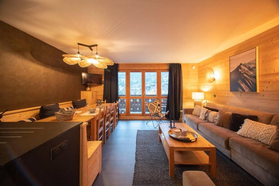 Rent in ski resort 5 room duplex apartment 10 people (GL416) - Résidence la Valériane - Valmorel - Living room