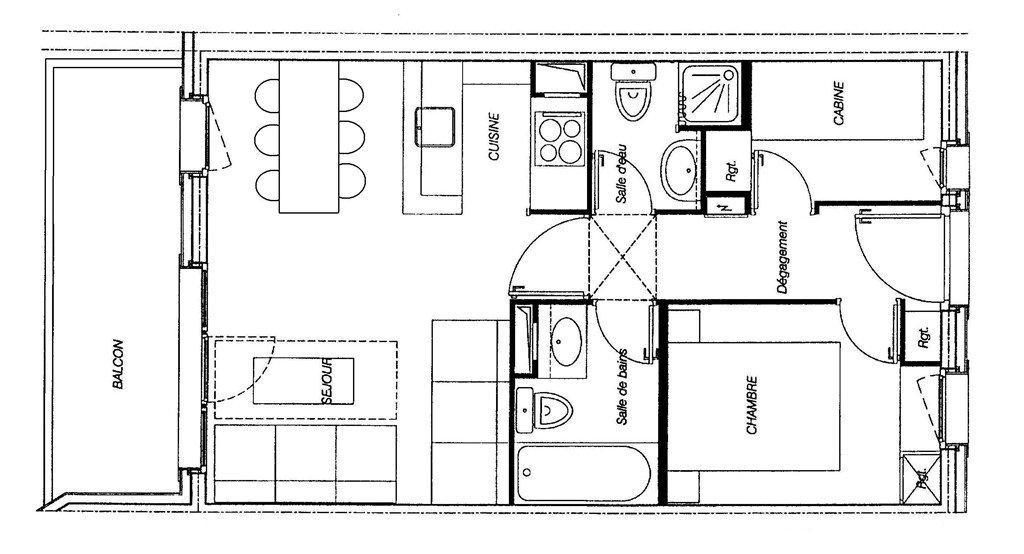 Skiverleih 3-Zimmer-Appartment für 6 Personen (GL344) - Résidence la Valériane - Valmorel