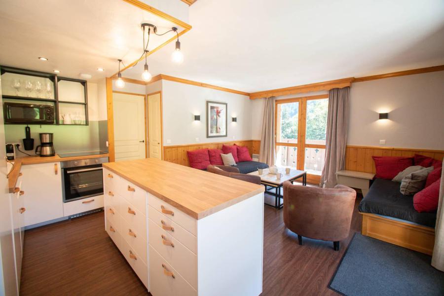 Ski verhuur Appartement 6 kamers 10 personen (GL288) - Résidence la Valériane - Valmorel - Woonkamer