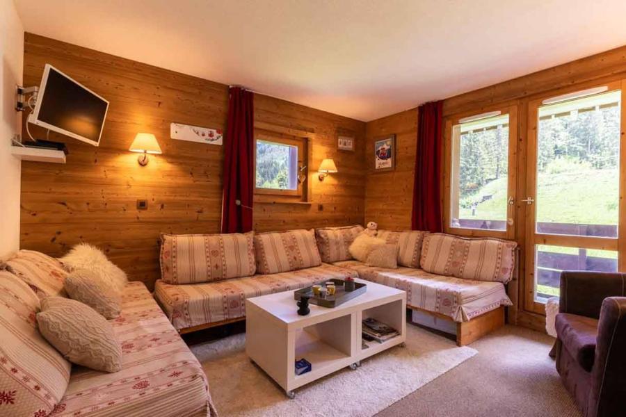 Ski verhuur Appartement 2 kamers 5 personen (G481) - Résidence Lauzière-Dessus - Valmorel - Woonkamer