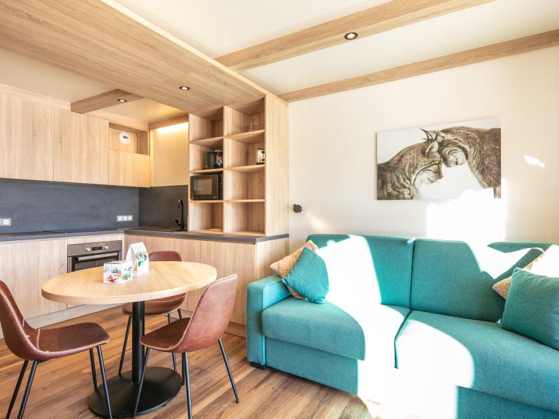 Rent in ski resort Studio 3 people - Résidence le Beauregard - Valmorel - Living room