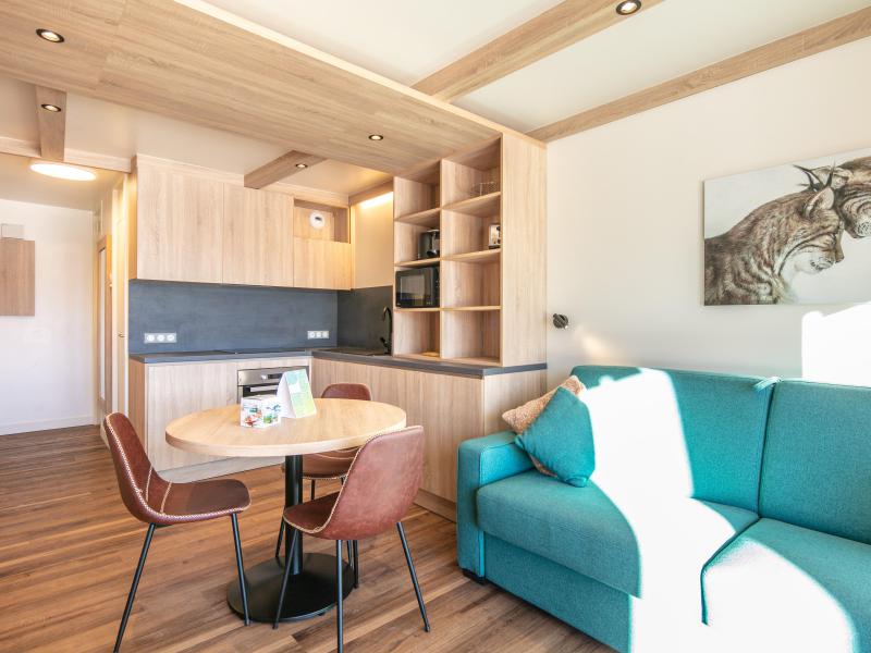 Rent in ski resort Studio 3 people - Résidence le Beauregard - Valmorel - Living room
