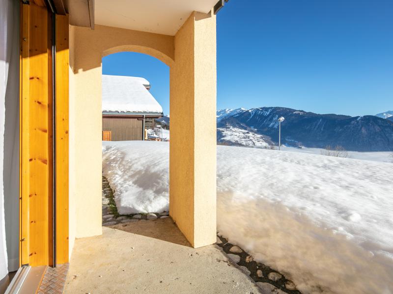 Location au ski Studio 3 personnes - Résidence le Beauregard - Valmorel - Terrasse