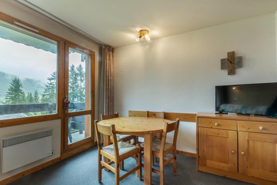 Skiverleih 2-Zimmer-Appartment für 5 Personen (E08) - Résidence le Cheval Blanc - Valmorel - Wohnzimmer