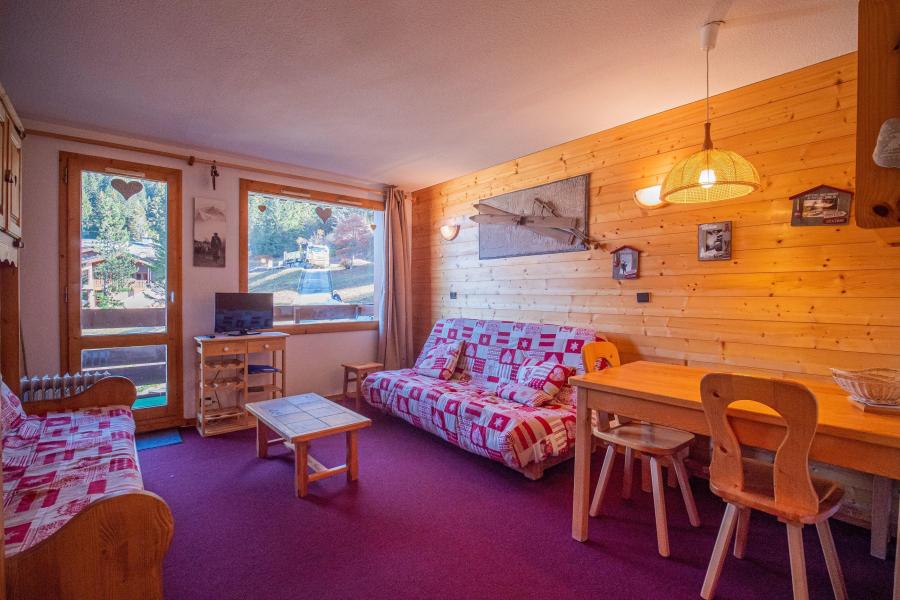 Skiverleih Studio für 3 Personen (C33) - Résidence le Cheval Blanc - Valmorel - Wohnzimmer