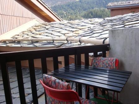 Wynajem na narty Apartament 2 pokojowy z antresolą 4 osoby (056) - Résidence le Cristallin - Valmorel - Balkon