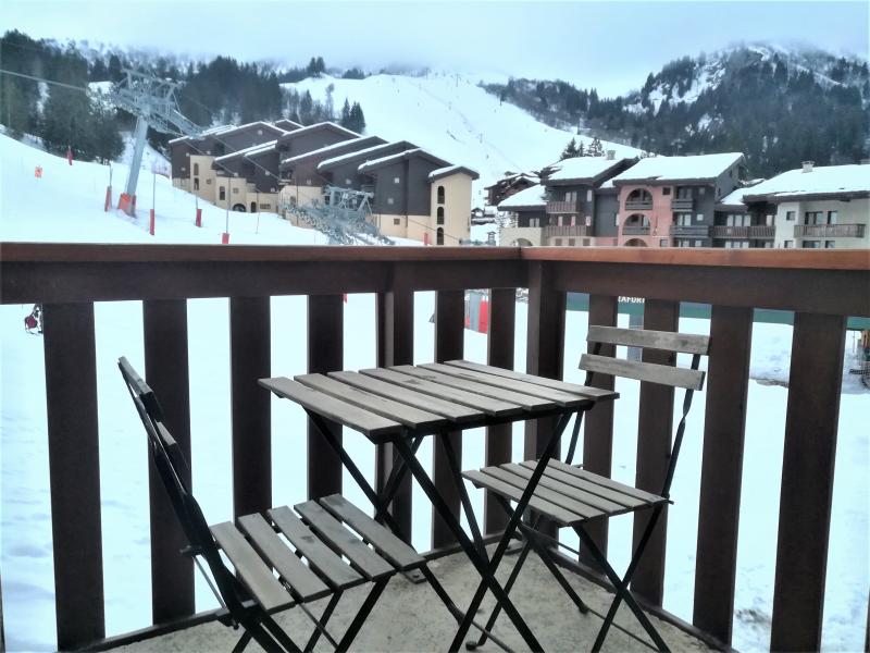 Rent in ski resort 2 room apartment 5 people (019) - Résidence le Pierrafort - Valmorel - Balcony