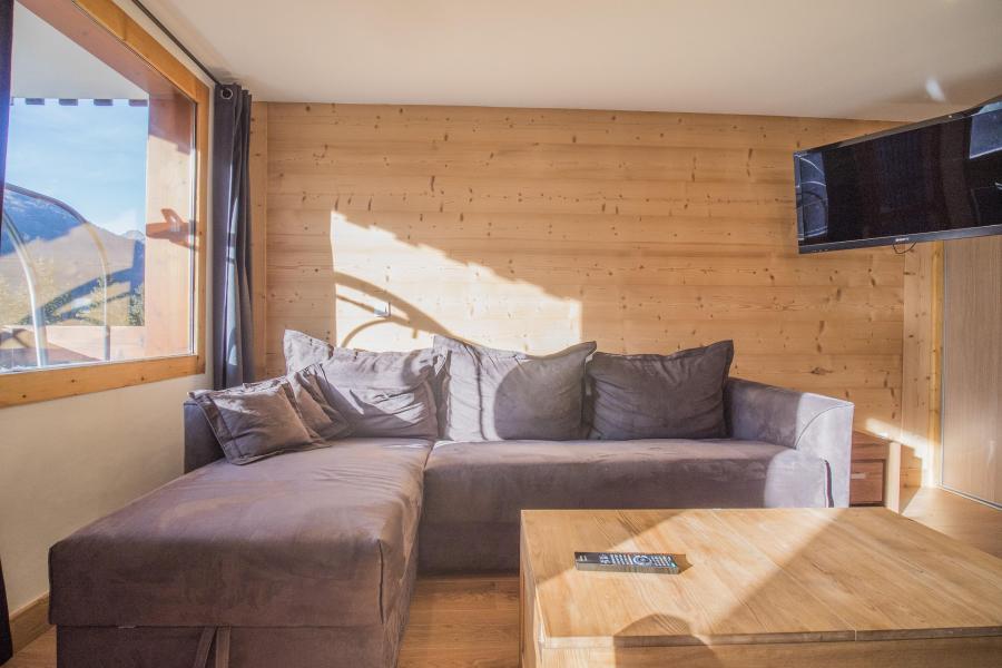 Ski verhuur Appartement 3 kamers 6 personen (43-44) - Résidence le Pierrer - Valmorel - Woonkamer