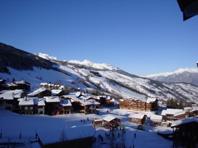 Ski verhuur Appartement duplex 4 kamers 10 personen (040) - Résidence les Côtes - Valmorel - Balkon