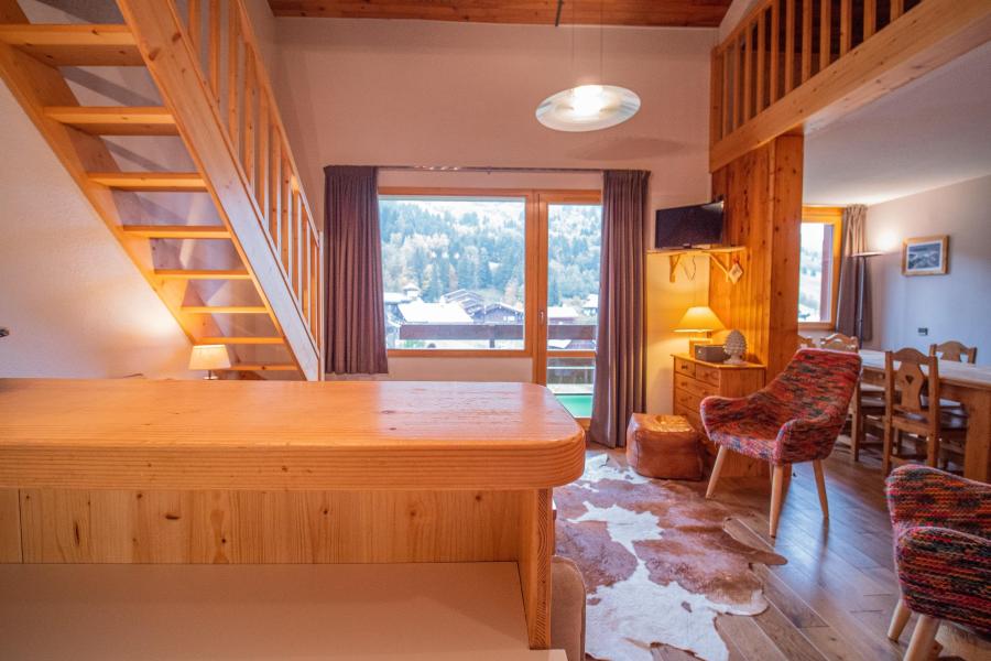 Ski verhuur Appartement duplex 4 kamers 10 personen (040) - Résidence les Côtes - Valmorel - Woonkamer