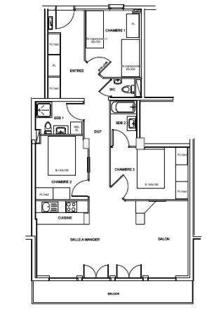 Skiverleih 4-Zimmer-Appartment für 8 Personen (GL147) - Résidence les Jardins d'Hiver - Valmorel