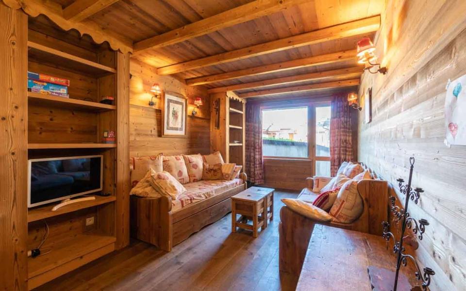 Ski verhuur Appartement 4 kamers 8 personen (G396) - Résidence les Jardins d'Hiver - Valmorel - Woonkamer