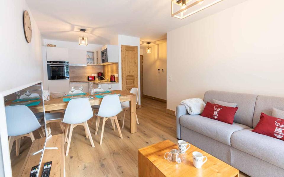 Rent in ski resort 3 room apartment 6 people (G463) - Résidence Lumi - Valmorel - Living room