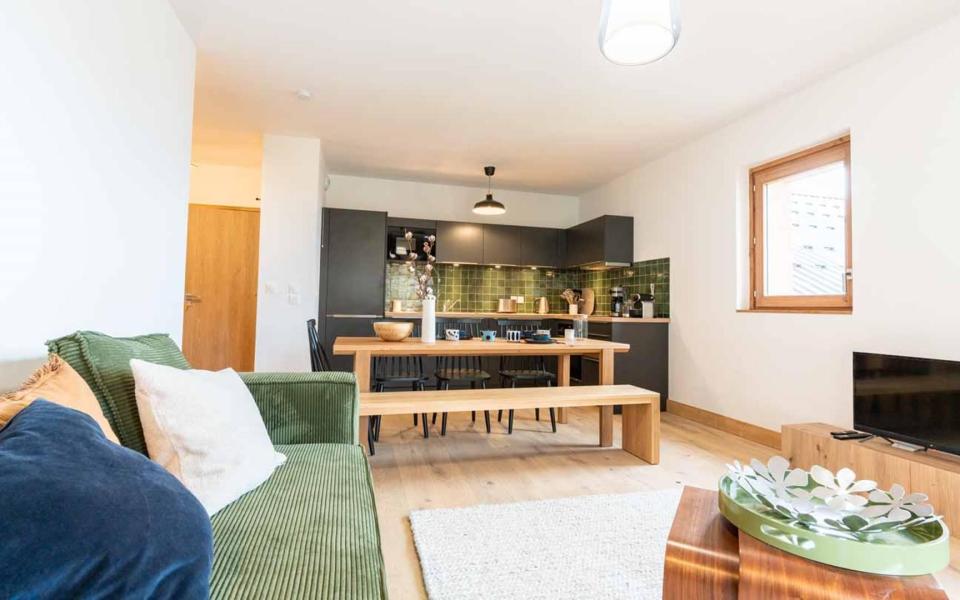 Skiverleih 4-Zimmer-Appartment für 6 Personen (G461) - Résidence Lumi - Valmorel - Wohnzimmer