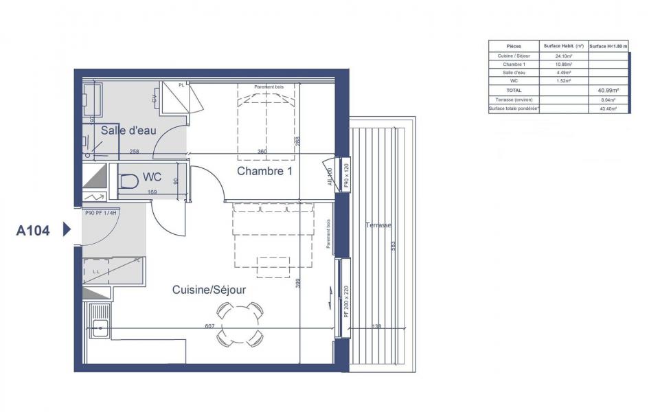 Skiverleih 2-Zimmer-Appartment für 4 Personen (G436) - Résidence Lumi - Valmorel