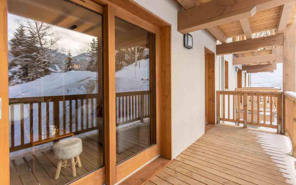 Ski verhuur Appartement 3 kamers 6 personen (G463) - Résidence Lumi - Valmorel - Balkon