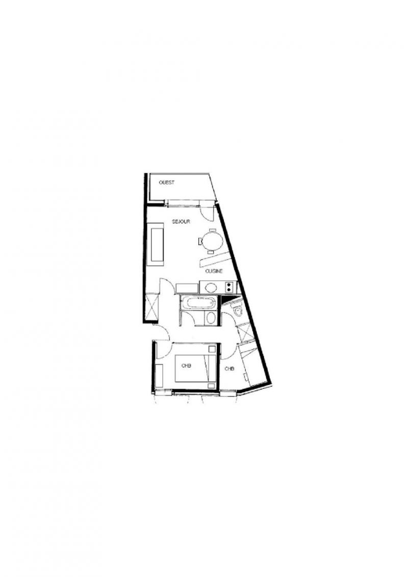 Skiverleih 3-Zimmer-Appartment für 6 Personen (G246) - Résidence Orgentil - Valmorel