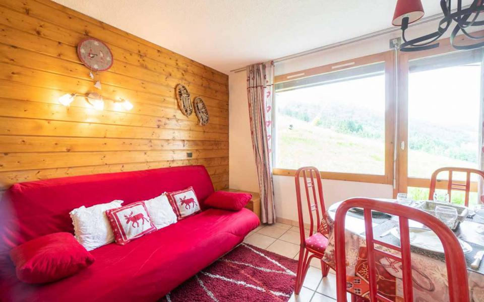 Ski verhuur Appartement 3 kamers 6 personen (G246) - Résidence Orgentil - Valmorel - Woonkamer