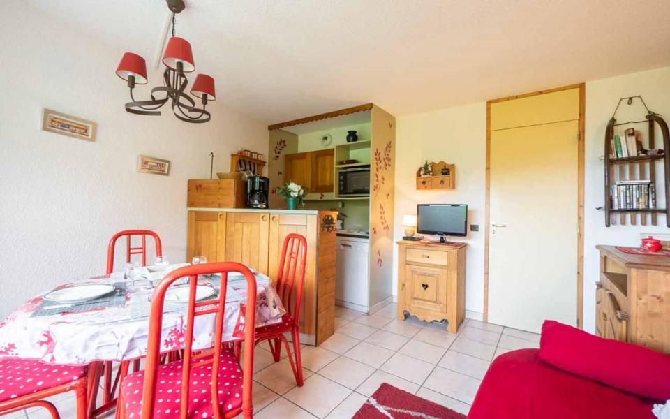 Ski verhuur Appartement 3 kamers 6 personen (G246) - Résidence Orgentil - Valmorel - Woonkamer