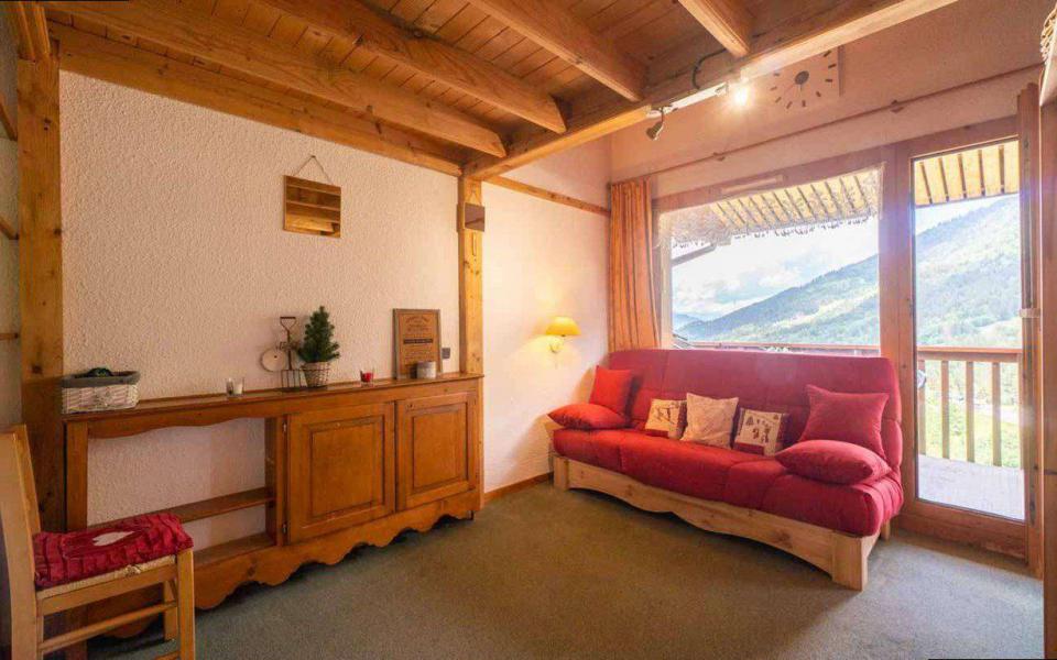 Ski verhuur Studio bergnis 4 personen (G427) - Résidence Portail - Valmorel - Woonkamer