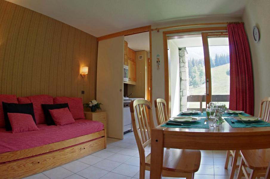 Ski verhuur Appartement 2 kamers 5 personen (G397) - Résidence Riondet - Valmorel - Woonkamer