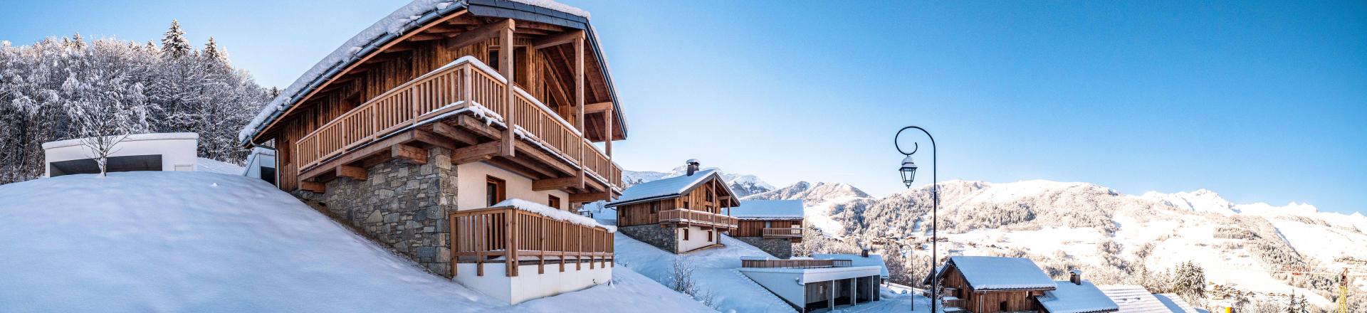 Ski verhuur Chalet duplex 4 kamers 6 personen (Laurentide) - Les Chalets Lumi - Valmorel - Buiten winter