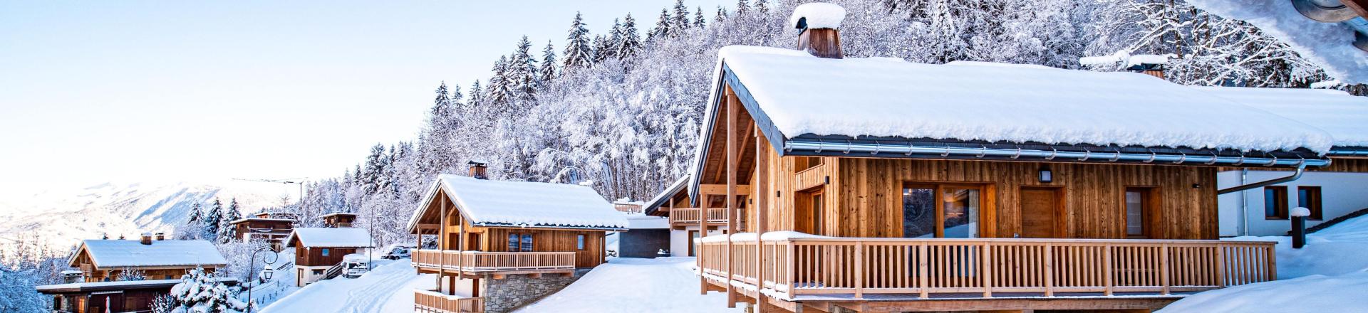Аренда на лыжном курорте Шале дуплекс 4 комнат 7 чел. (L'Ambroisie) - Les Chalets Lumi - Valmorel - зимой под открытым небом