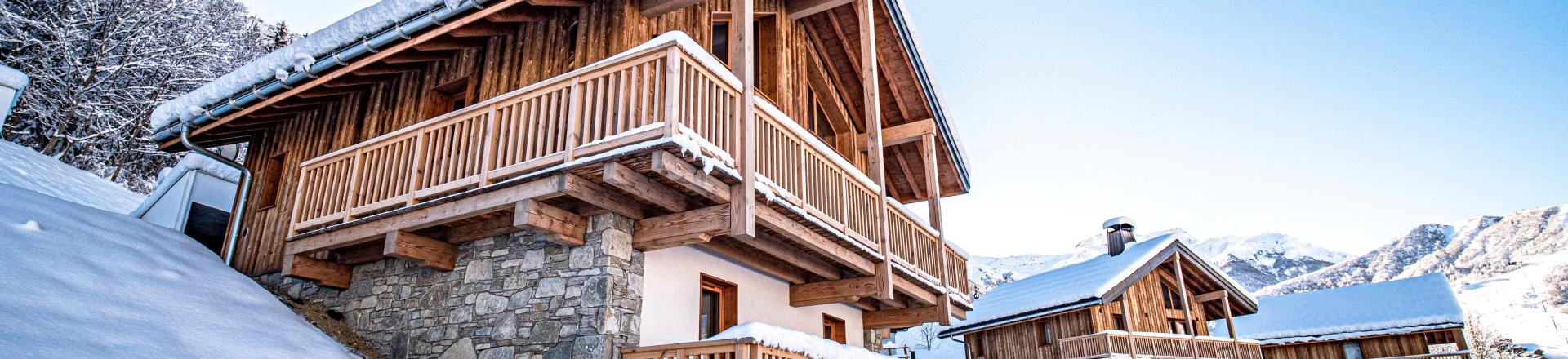 Rent in ski resort 4 room duplex chalet 6 people (Laurentide) - Les Chalets Lumi - Valmorel