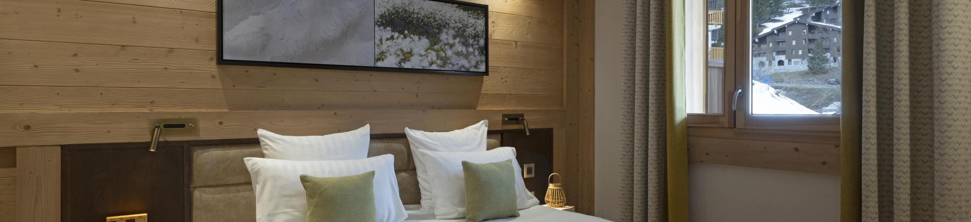 Rent in ski resort 3 room apartment 6 people (confort) - Résidence Anitéa - Valmorel - Bedroom
