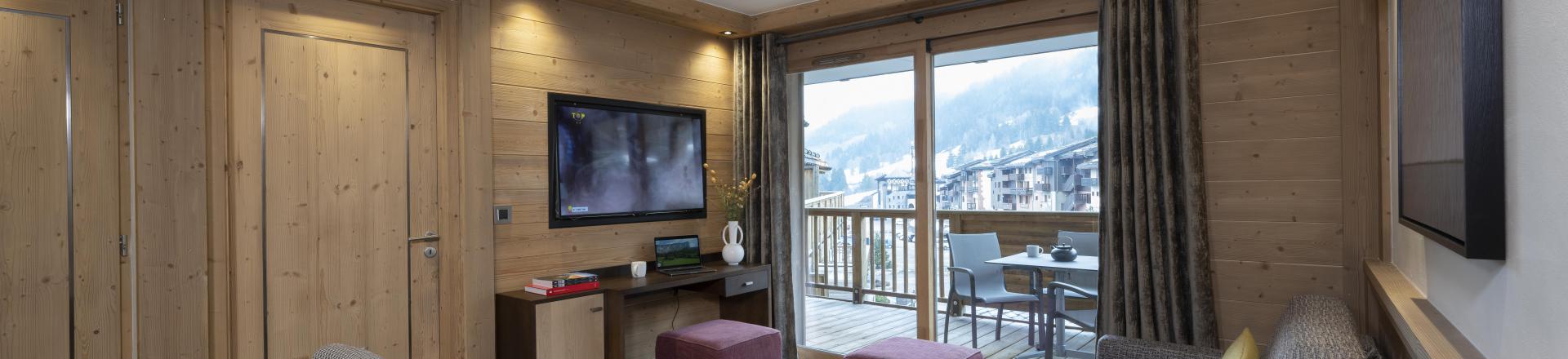 Rent in ski resort 3 room apartment 6 people (Grand Confort) - Résidence Anitéa - Valmorel - Living room