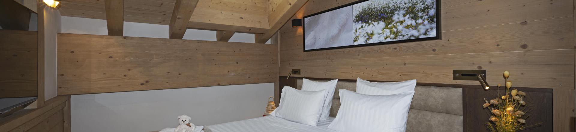 Rent in ski resort 3 room duplex apartment 6 people - Résidence Anitéa - Valmorel - Bedroom