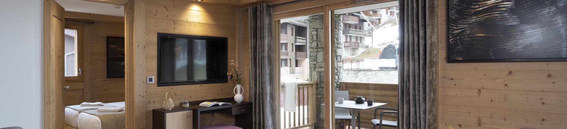 Rent in ski resort 4 room apartment 8 people - Résidence Anitéa - Valmorel - Living room