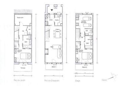 Location au ski Appartement duplex 4 pièces 6 personnes (G455) - Hameau du Bois de la Croix - Valmorel - Plan